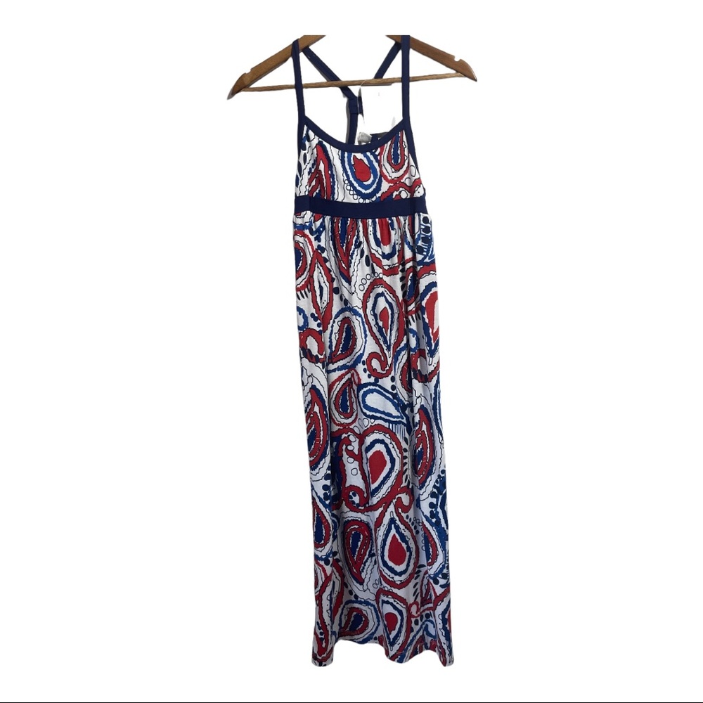 KC Parker Maxi Dress- Size 14- red white and blue- NWT-NEW